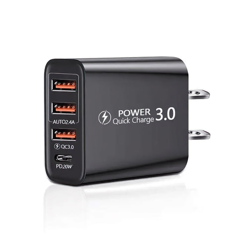 4-in-1 20W Power Adapter - Black
