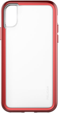 Adventurer Case for Apple iPhone X - Clear Metallic Red