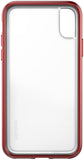 Adventurer Case for Apple iPhone X - Clear Metallic Red