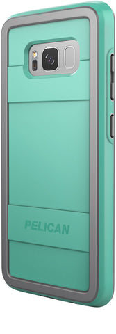 Protector Case for Samsung Galaxy S8+ (PLUS SIZE) - Aqua/Gray