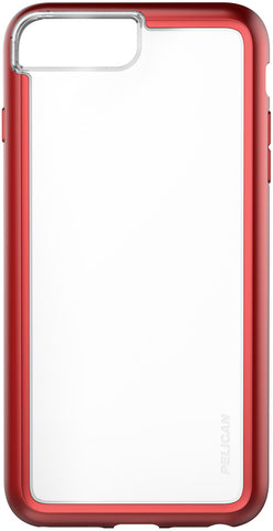 Adventurer Case for Apple iPhone 6 / 6s / 7 / 8 Plus - Clear Metallic Red