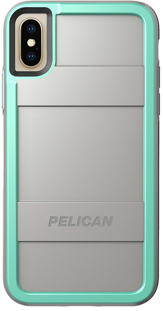 Pelican Protector Case for Apple iPhone X Xs Aqua Gray