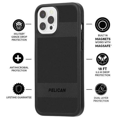 Pelican Protector w/ MagSafe® for Apple iPhone 12 Pro Max Black